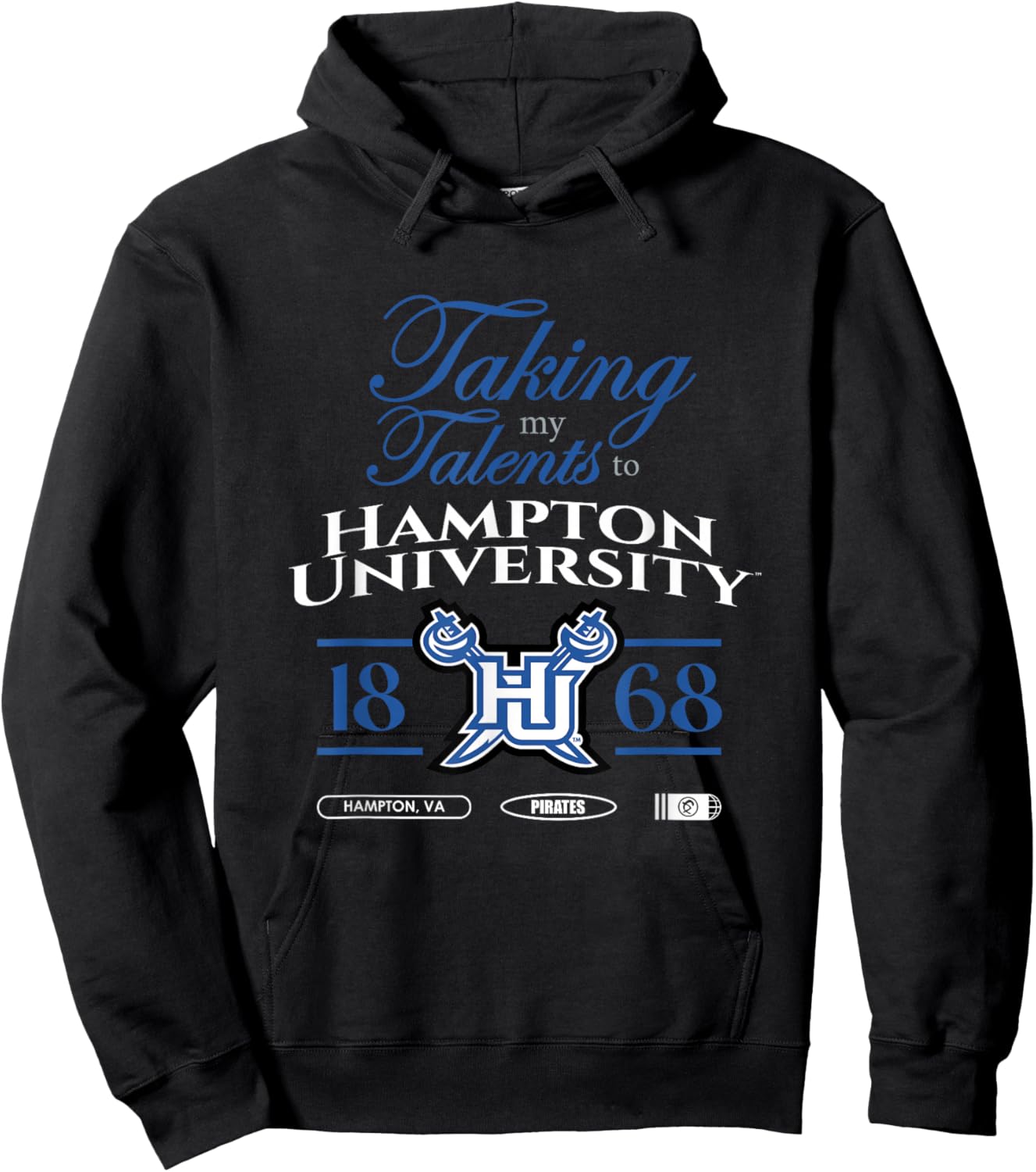 Taking My Talents to Hampton University Signing Day Hoodie - Hoodie | Black