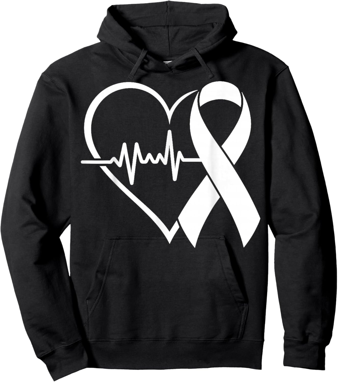 American Heart Disease Awareness Month Ribbon Go Red Heart Hoodie - Hoodie | Black