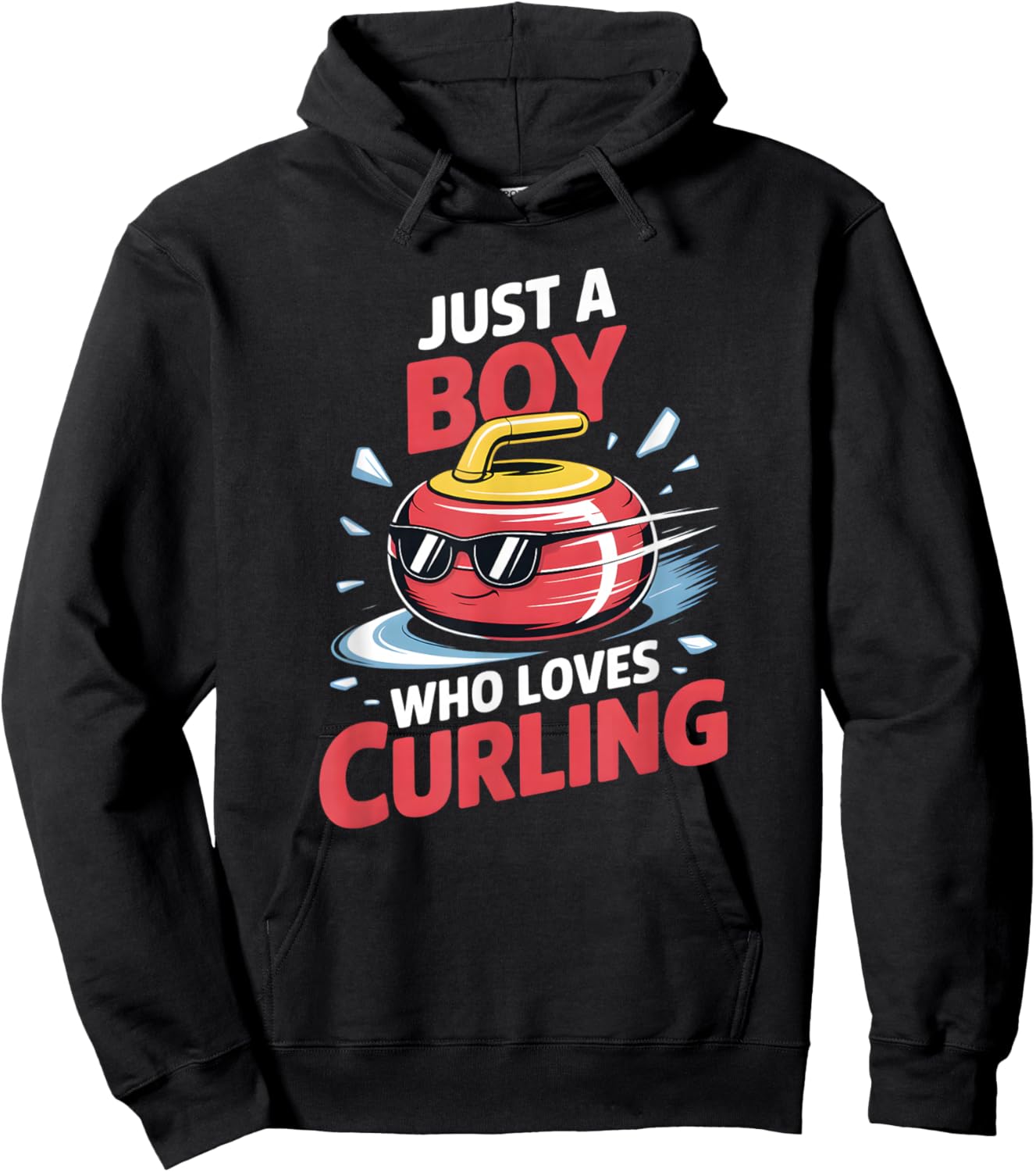 Boys Curling Hoodie - Hoodie | Black