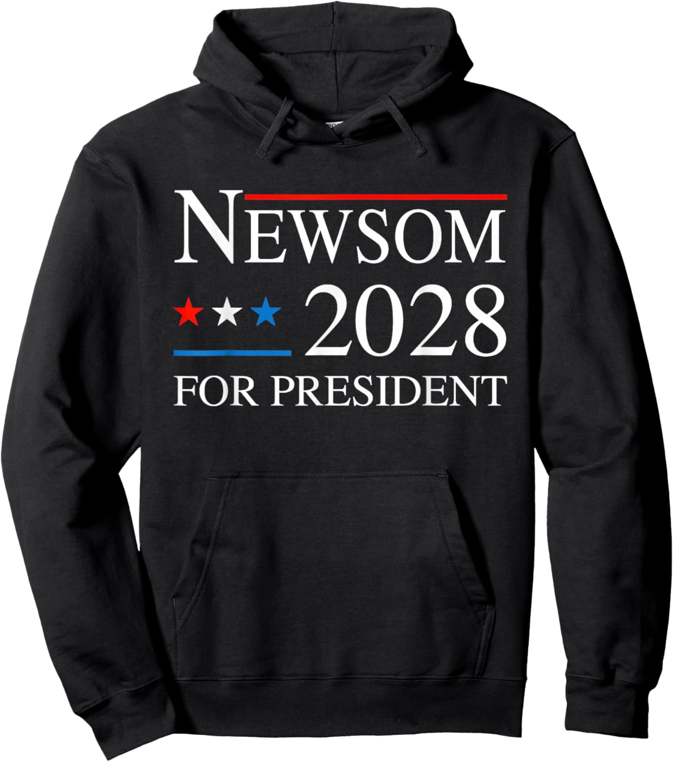 Newsom 2028 for President - Newsom 48 Election Campaign Hoodie - Hoodie | Black