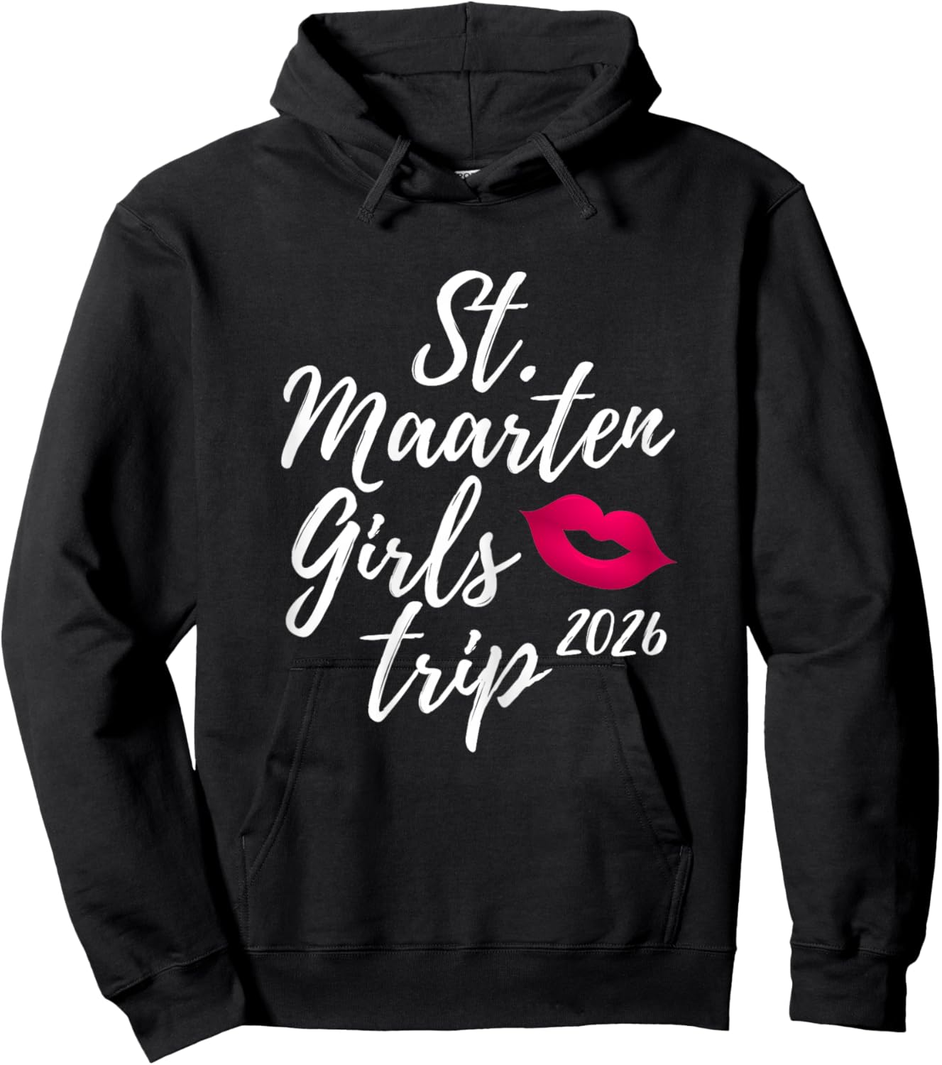St. Maarten Girls Trip 2026 Saint Martin Fun Matching Group Hoodie - Hoodie | Black