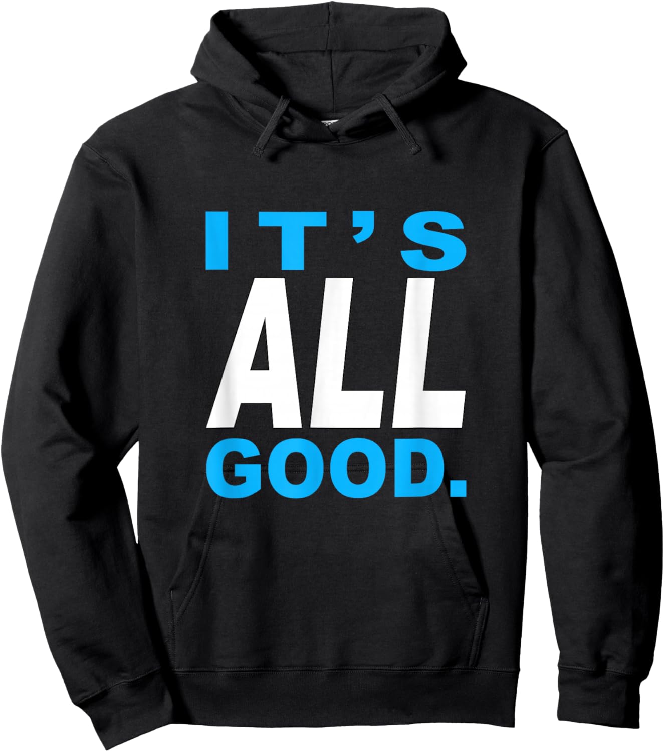 Blue Color It's Good - All of It Blue Graphic Hoodie - Hoodie | Black