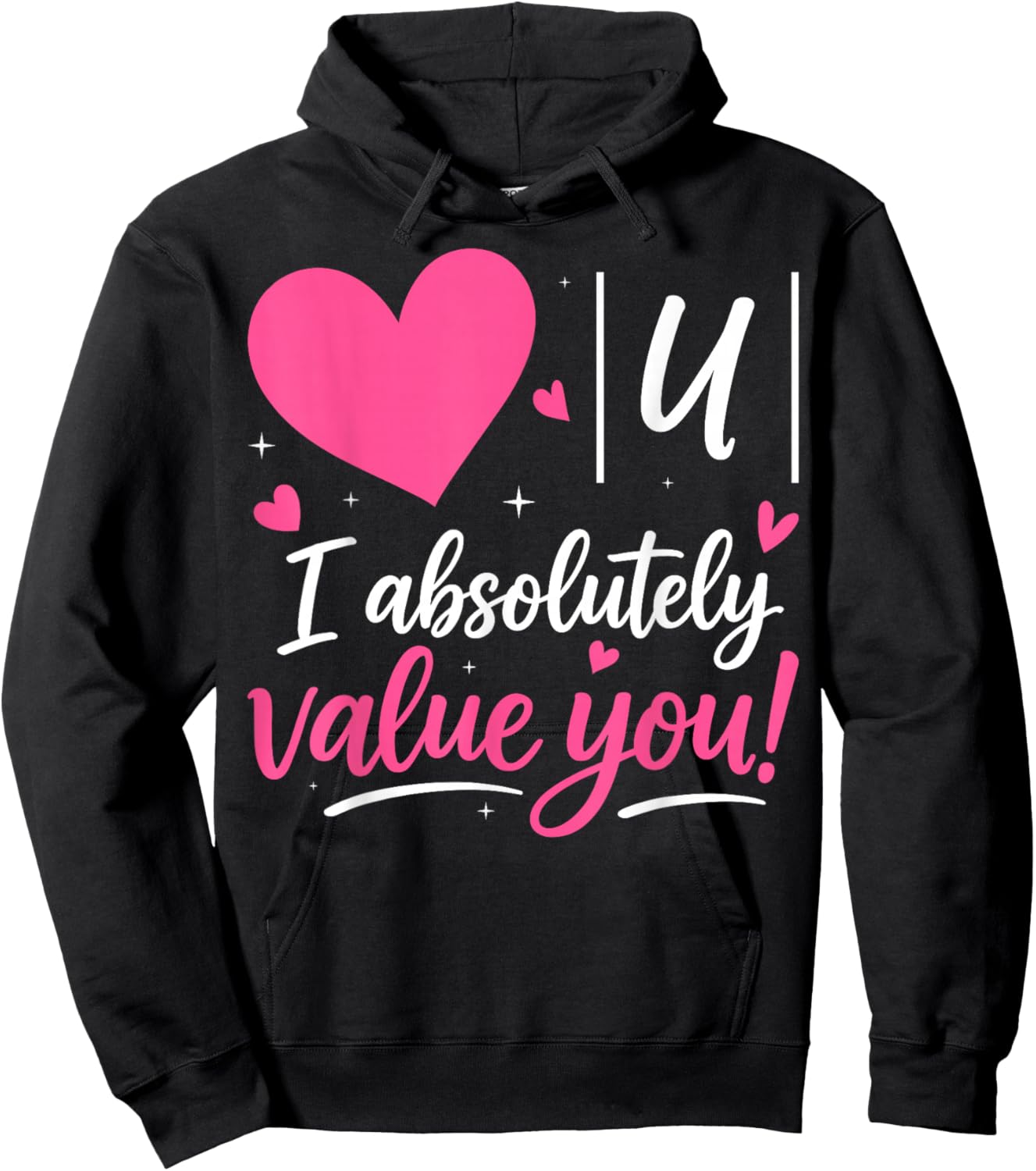 I Absolutely Value You - Valentine's Day Math Teacher Hoodie - Hoodie | Black