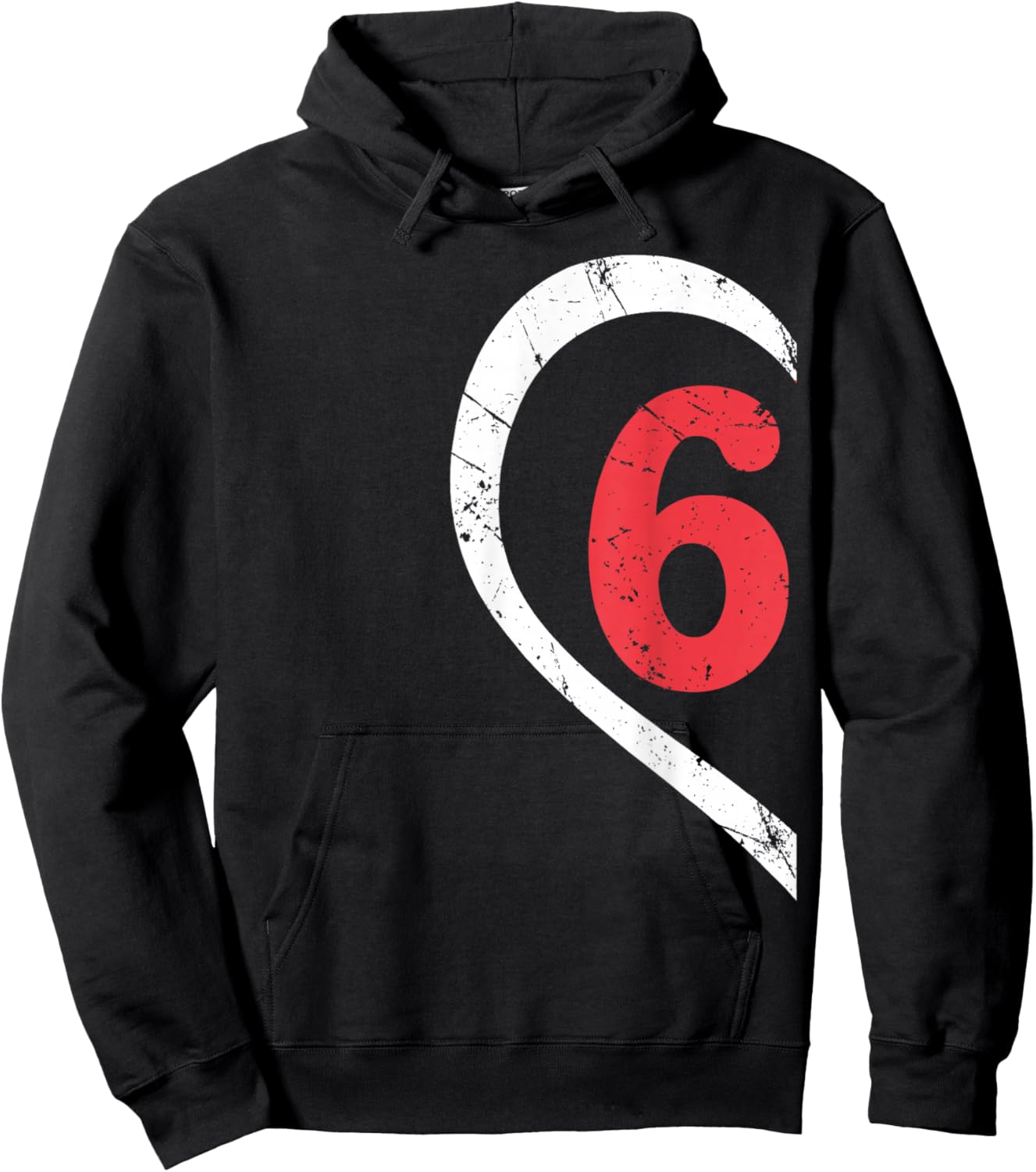 Funny Number 6 Heart Meme 67 Valentine Couple Matching Hoodie - Hoodie | Black