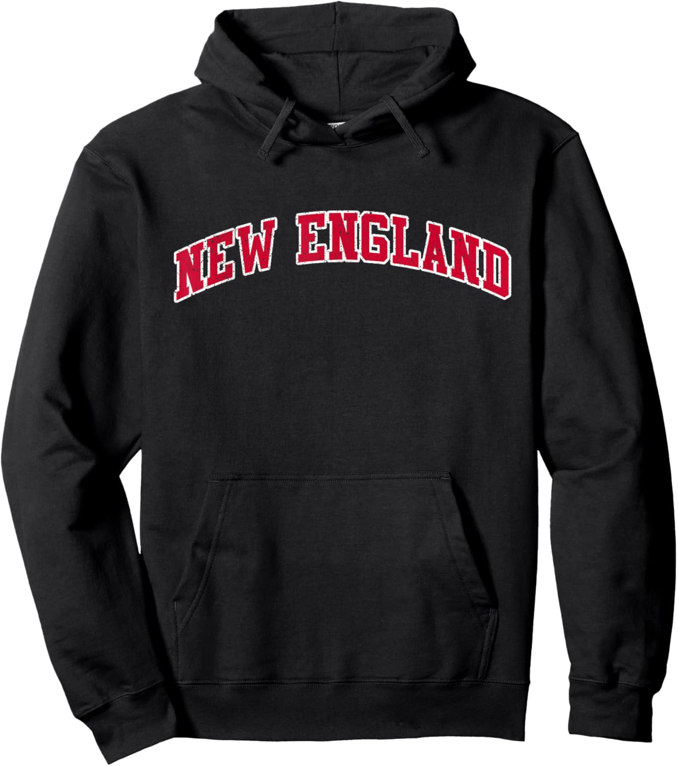 Retro Vintage New England Text Men Women Boy Girl Hoodie - Hoodie | Black