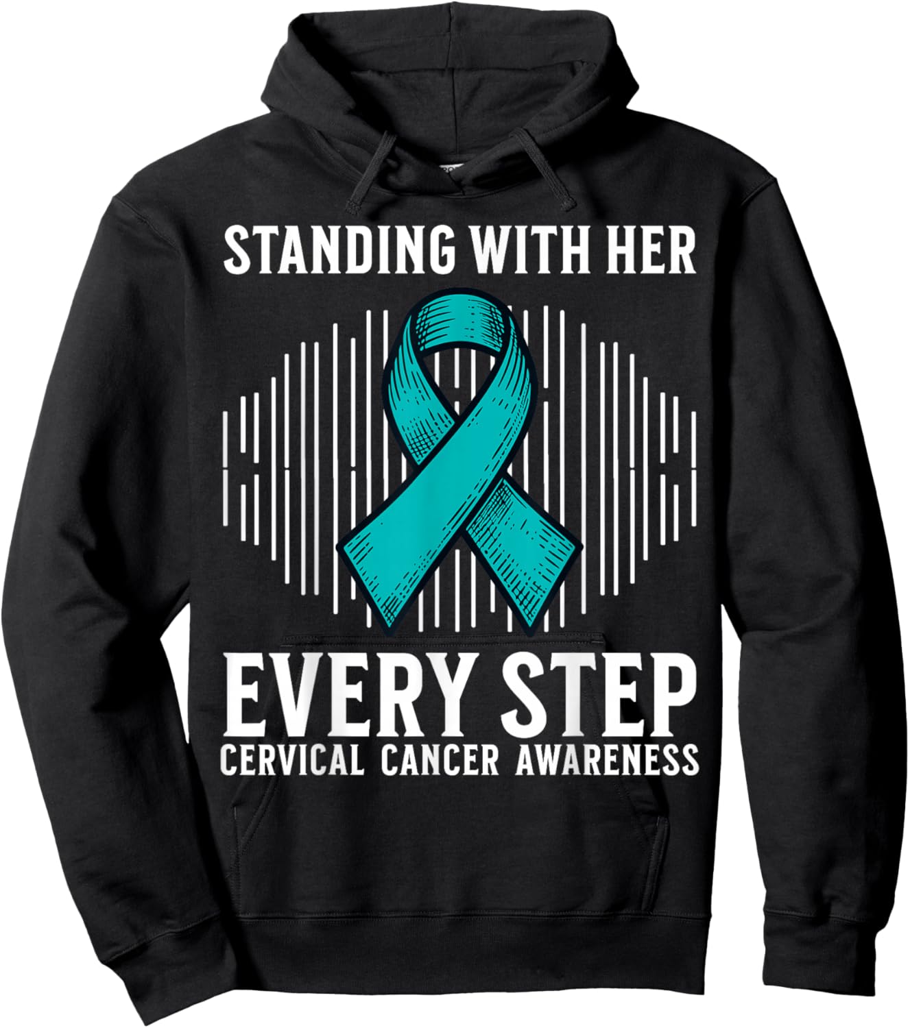 Cervical Cancer Awareness Products Support Cervical Cancer Hoodie - Hoodie | Black
