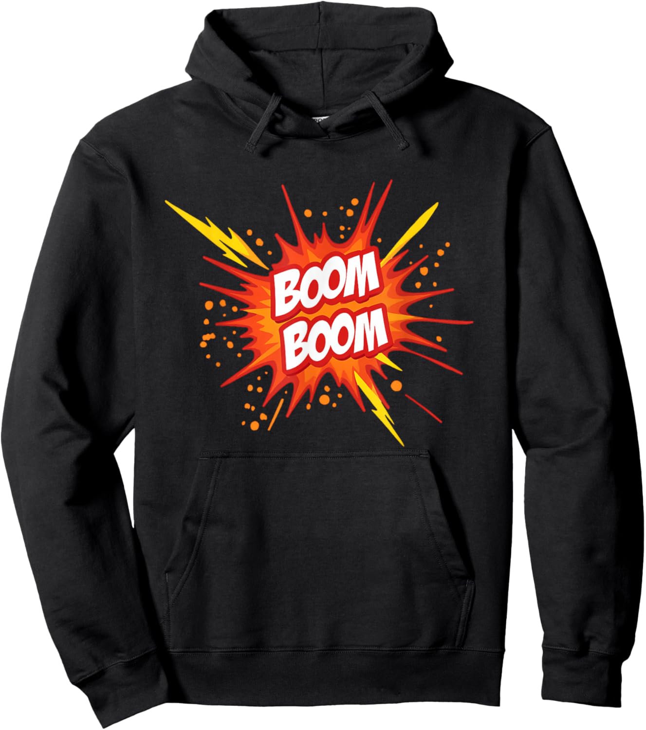 Boom Boom Design for Kids Party Fun Playful Style Hoodie - Hoodie | Black