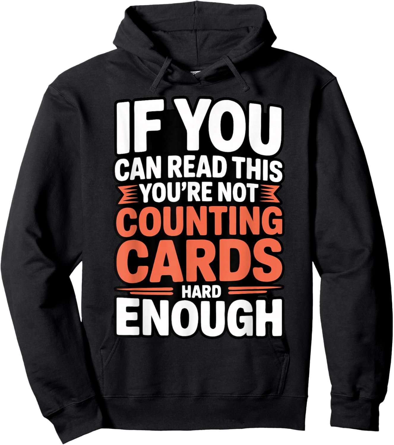 Bridge Player Counting Cards Contract Bridge Hoodie - Hoodie | Black