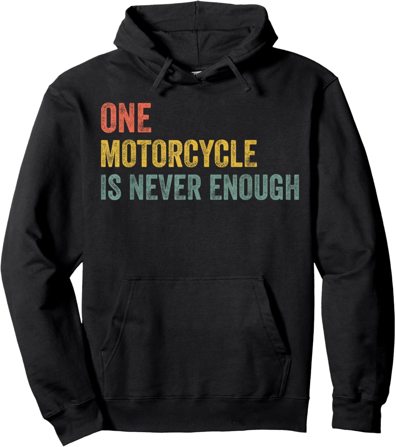 One Motorcycle is Never Enough Funny Motorcycle Biker Rider Hoodie - Hoodie | Black