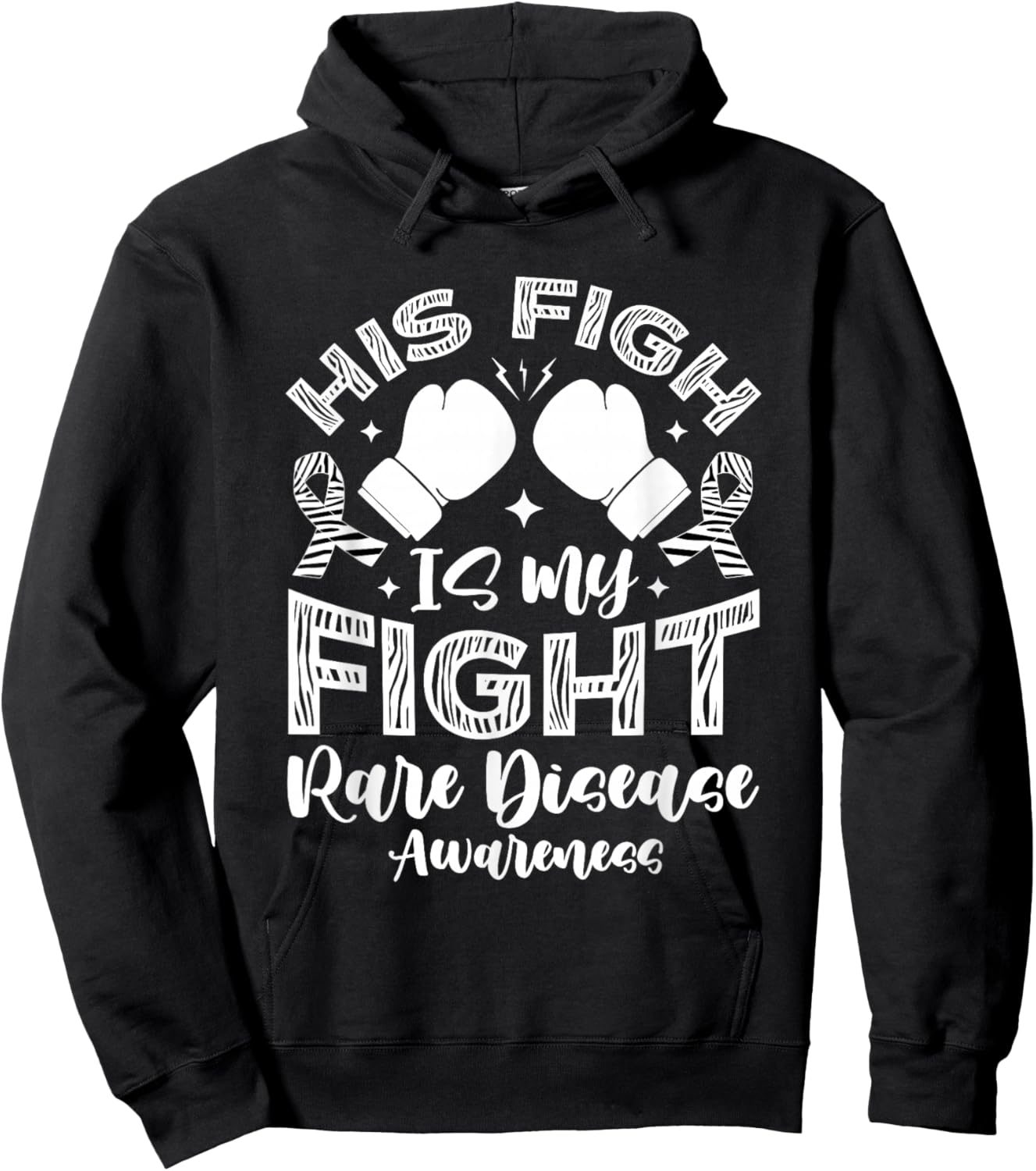 Rare Disease Warrior Support Hoodie - Hoodie | Black