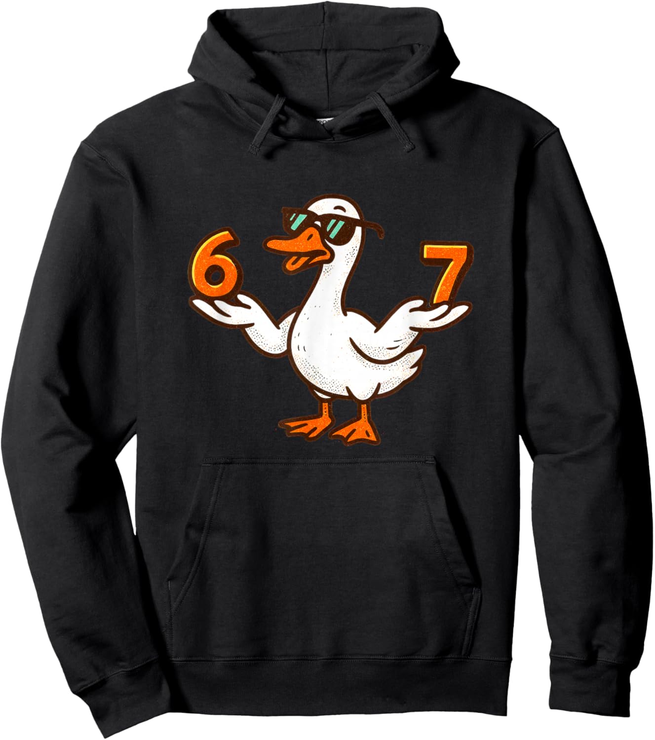 67 Meme Silly Goose 6 7 Funny Six Seven 6-7 Gen Alpha Slang Hoodie - Hoodie | Black
