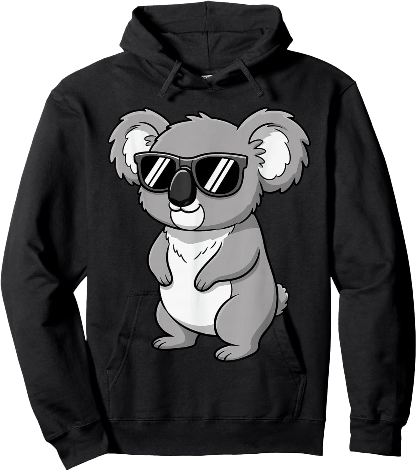 Koala Face Sunglasses Funny Koala for Kids Hoodie - Hoodie | Black