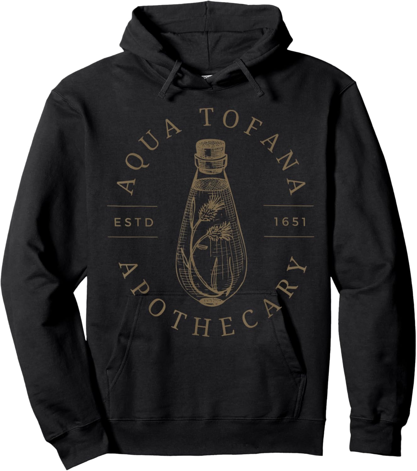 Aqua Tofana Funny Feminist Apothecary Vintage Design Hoodie - Hoodie | Black