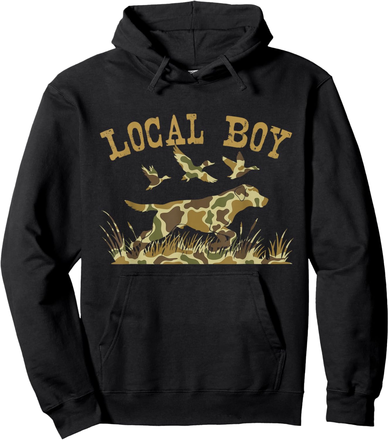Local Boy - Lab Hunting Labrador Hunting Dog Hunter Hoodie - Hoodie | Black