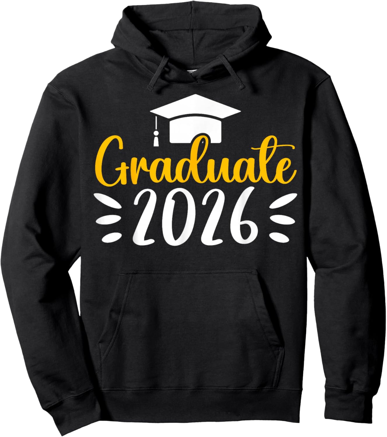 Graduate Class of 2026 Proud Senior High School Graduation Hoodie - Hoodie | Black