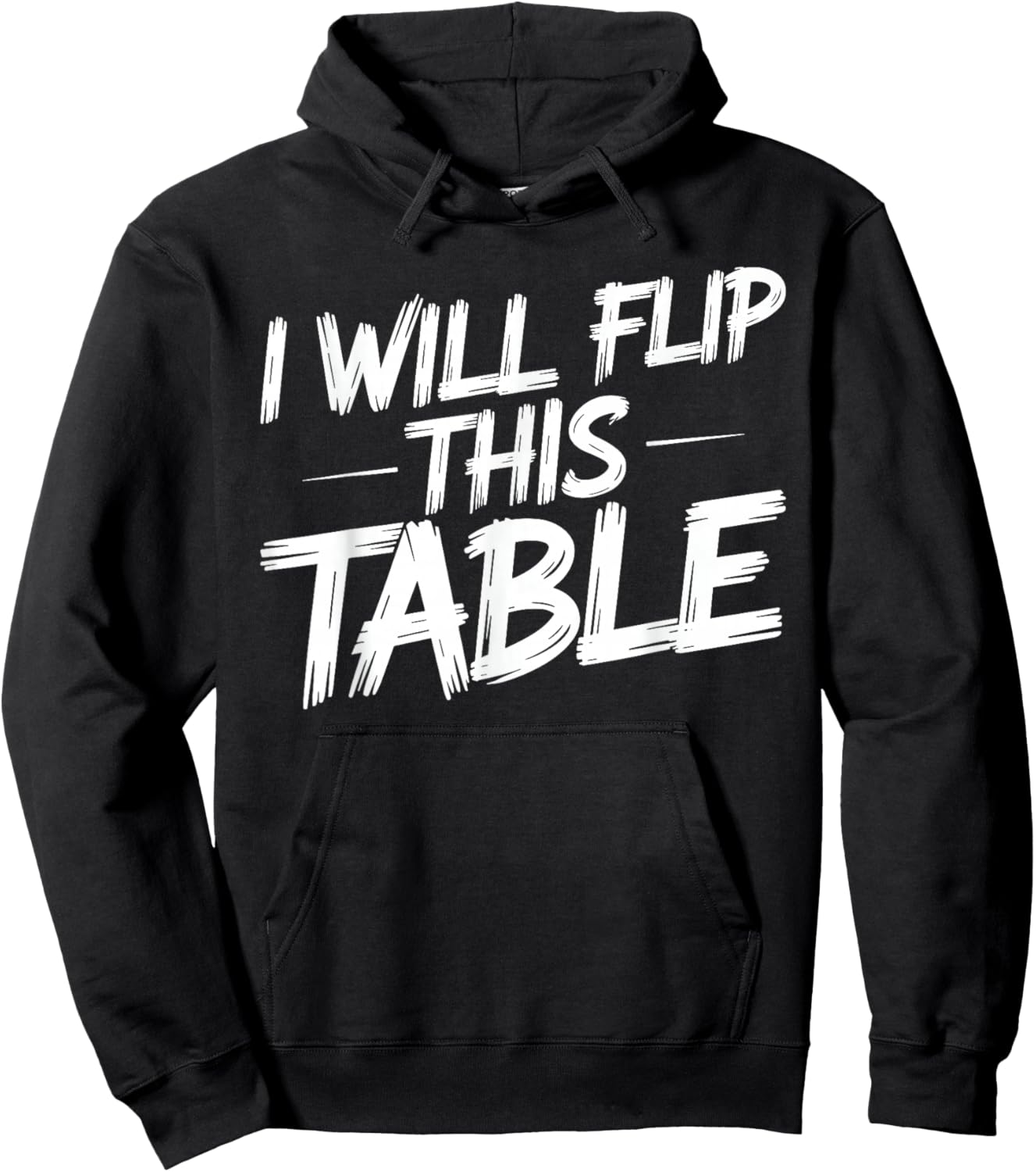 I Will Flip This Table Board Games Rage Quit Hoodie - Hoodie | Black