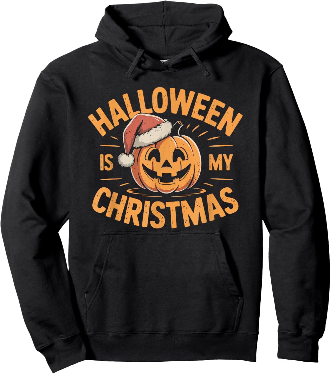 Halloween is My Christmas Funny Spooky Statement Hoodie - Hoodie | Black