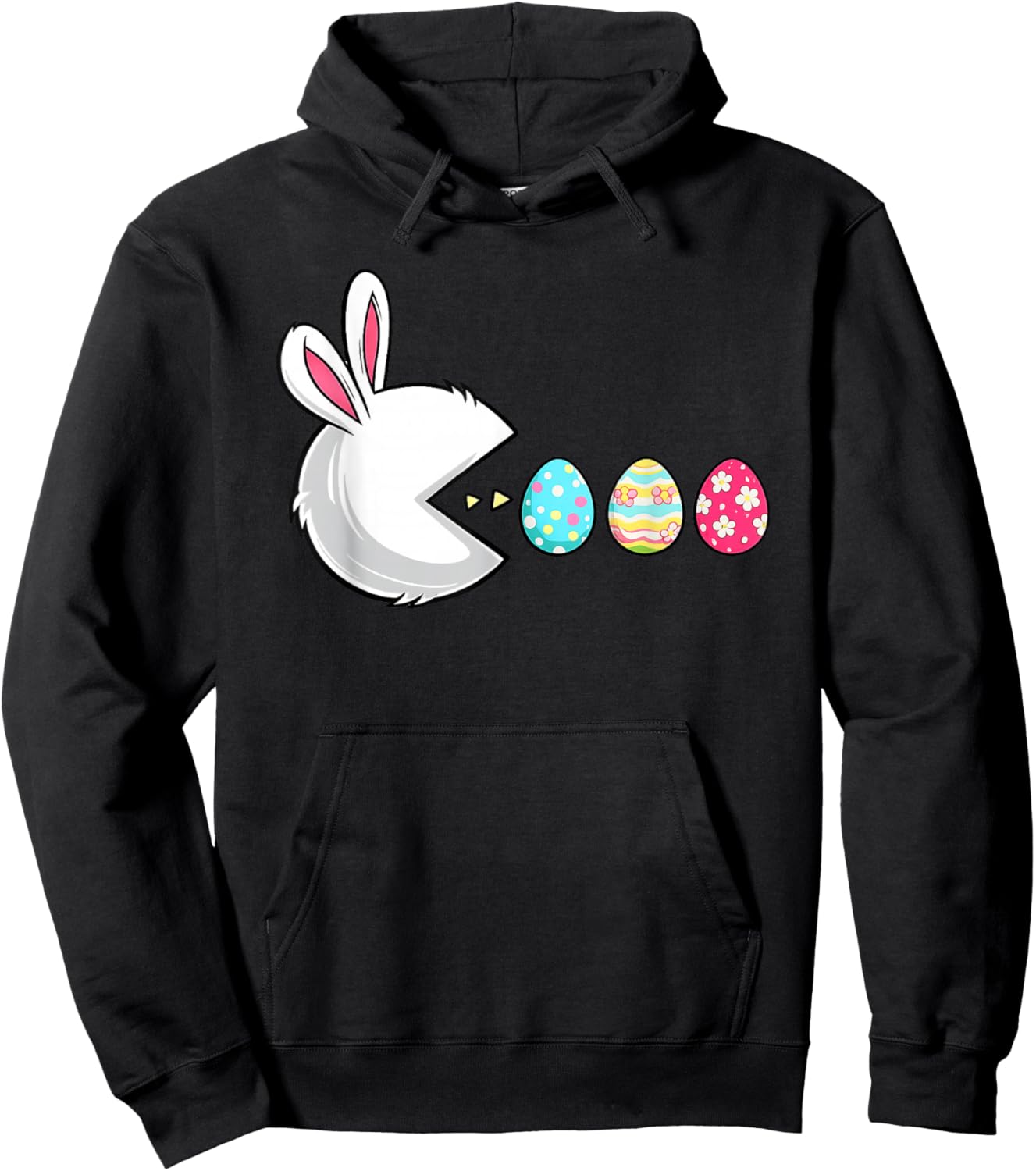 Happy Easter Day Bunny Egg Gamer Video Game Kids Men Boys Hoodie - Hoodie | Black