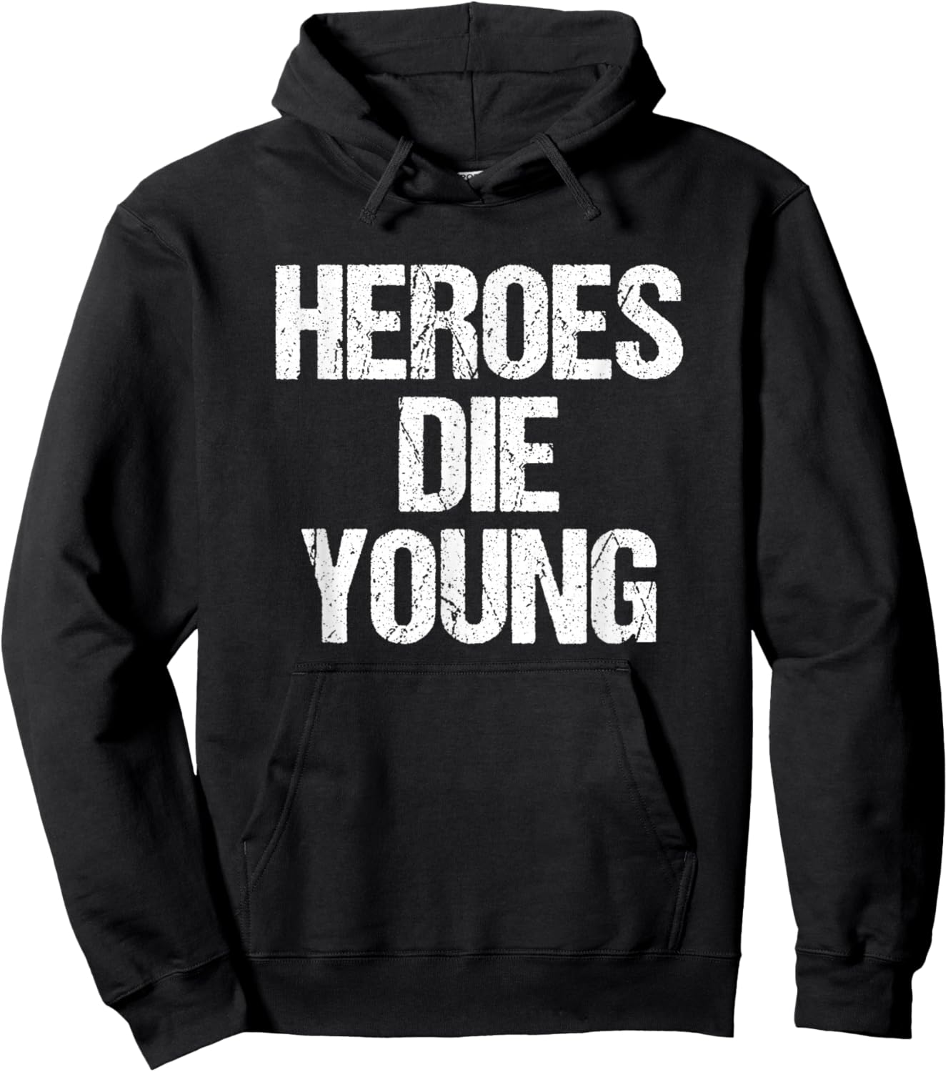 Heroes DIE Young Legends Never Age Hoodie - Hoodie | Black