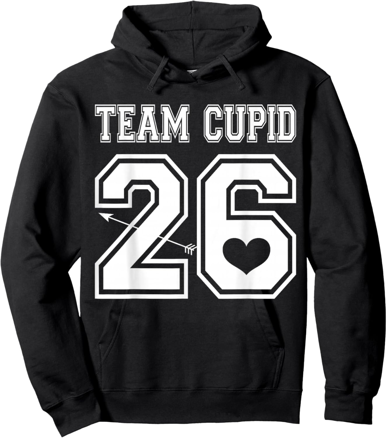 Groovy Team Cupid 2026 Happy Valentine's Day 2026 Costume Hoodie - Hoodie | Black