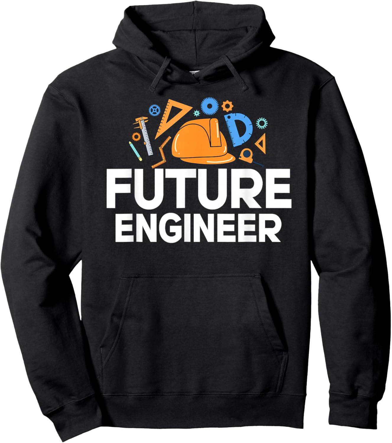 Future Engineer Kids Engineer Boy Engineering Hoodie - Hoodie | Black