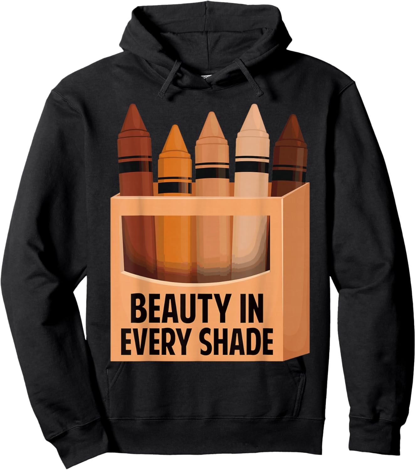 Beauty in Every Shade Melanin Black History Month Afro Women Hoodie - Hoodie | Black