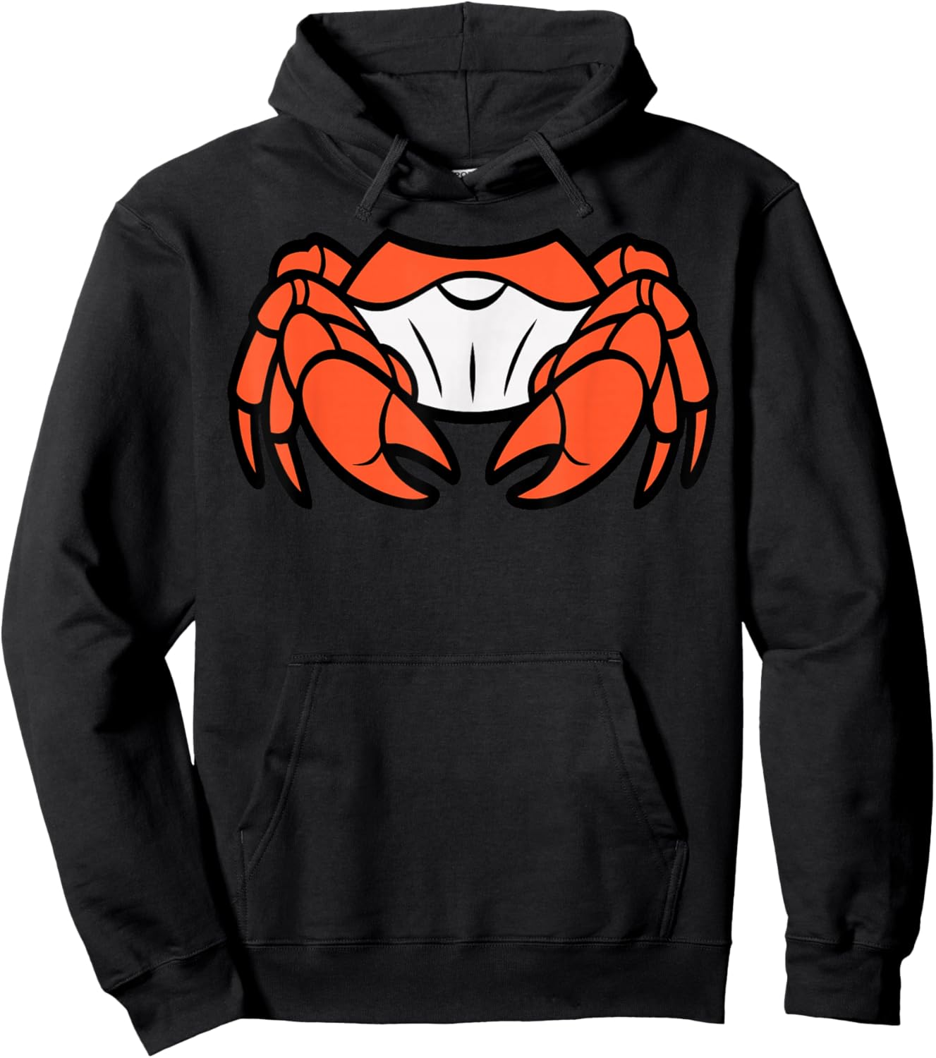 Crab Costume Shirt Adult Men Women Kids Red Crab Costume Hoodie - Hoodie | Black