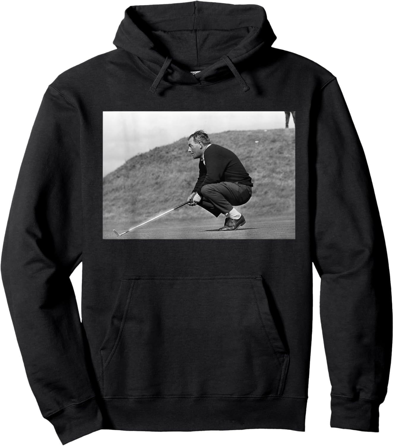 Arnold Palmer On The Putting Green British Open Golf 1965 Hoodie - Hoodie | Black