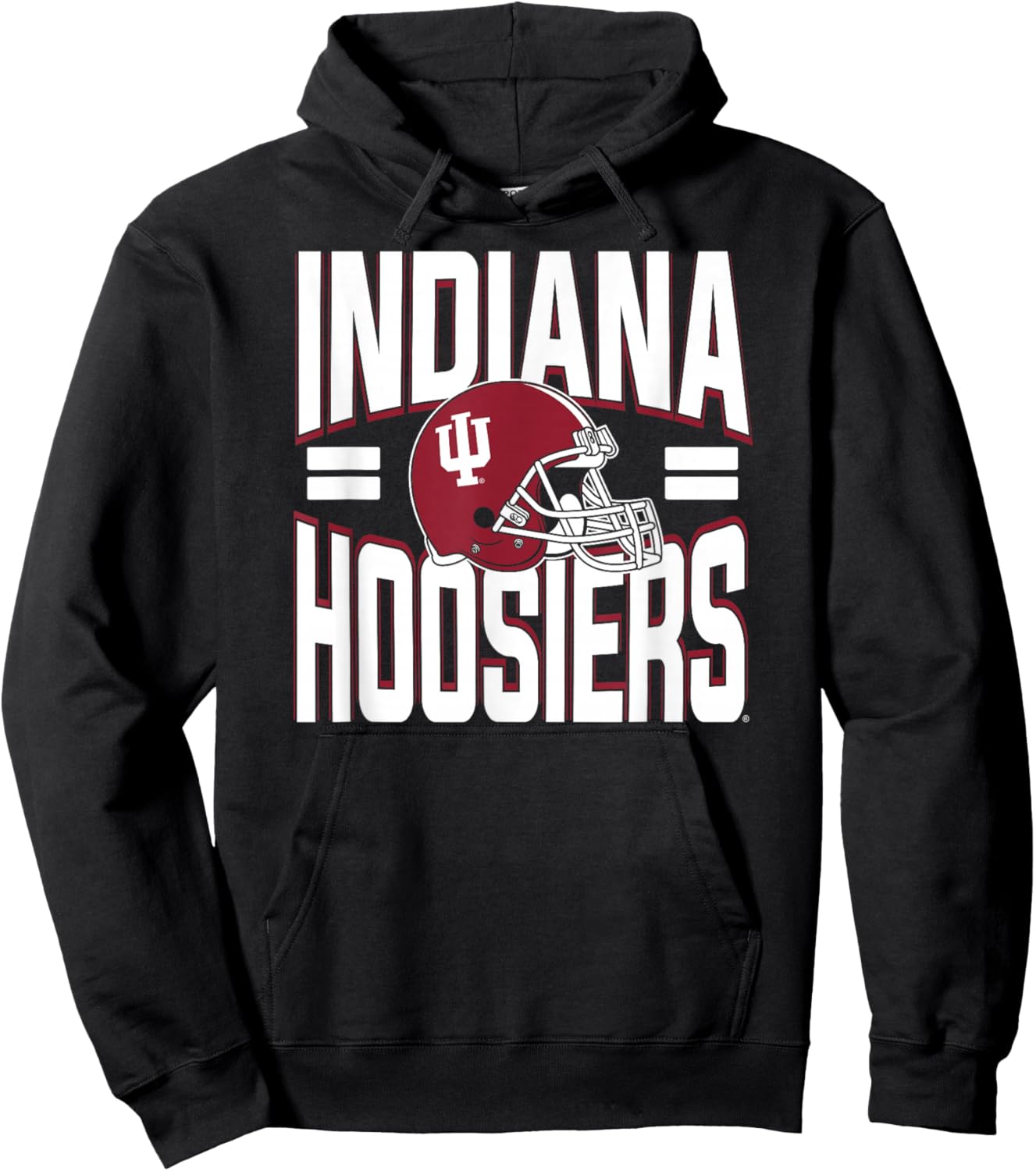 Indiana Hoosiers Football Vintage 90's Retro Black Hoodie - Hoodie | Black