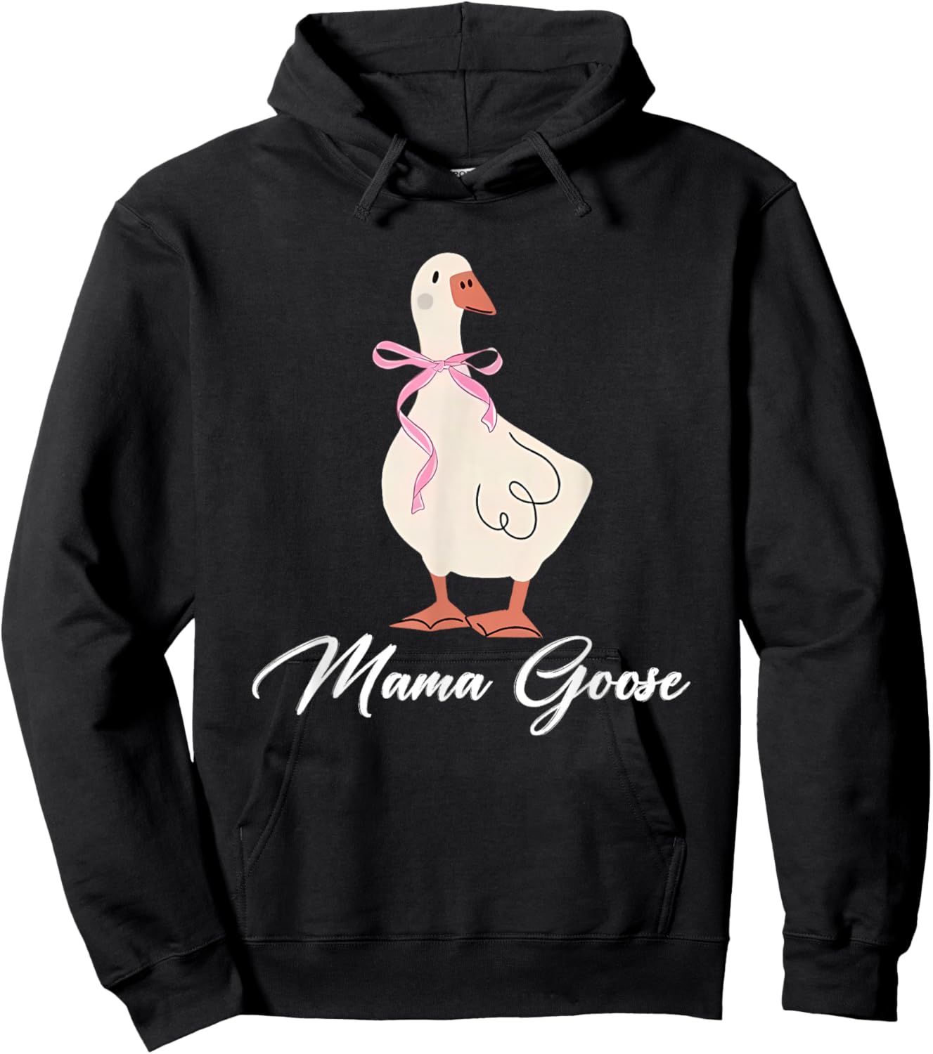 Silly Daddy Goose and Silly Mama Goose Matching Goose Family Hoodie - Hoodie | Black