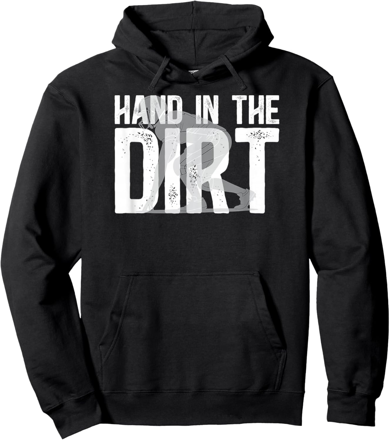 Hand in The Dirt Football Defensive Lineman Football D-Line Hoodie - Hoodie | Black