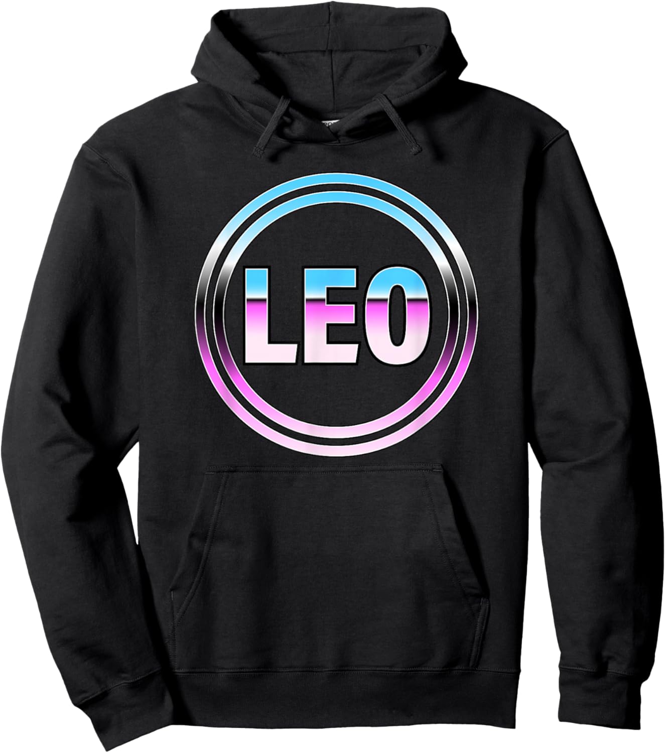 Leo Retro Style Astrology Hoodie - Hoodie | Black