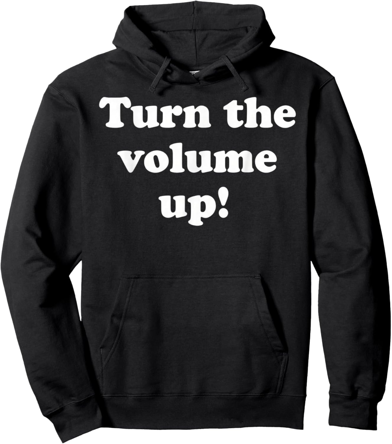Turn The Volume Up Hoodie - Hoodie | Black