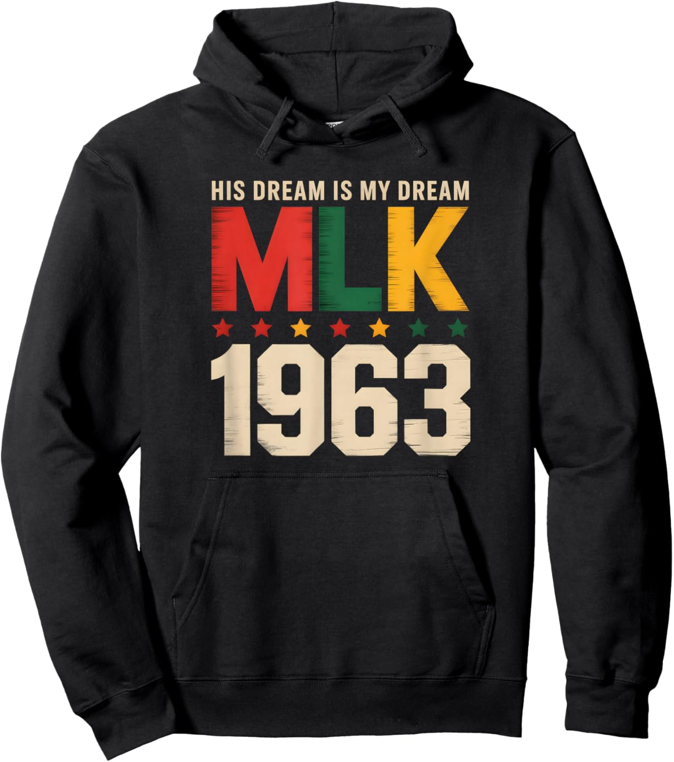 Retro MLK 1963 Dream Legacy Civil Rights Movement Art Hoodie - Hoodie | Black