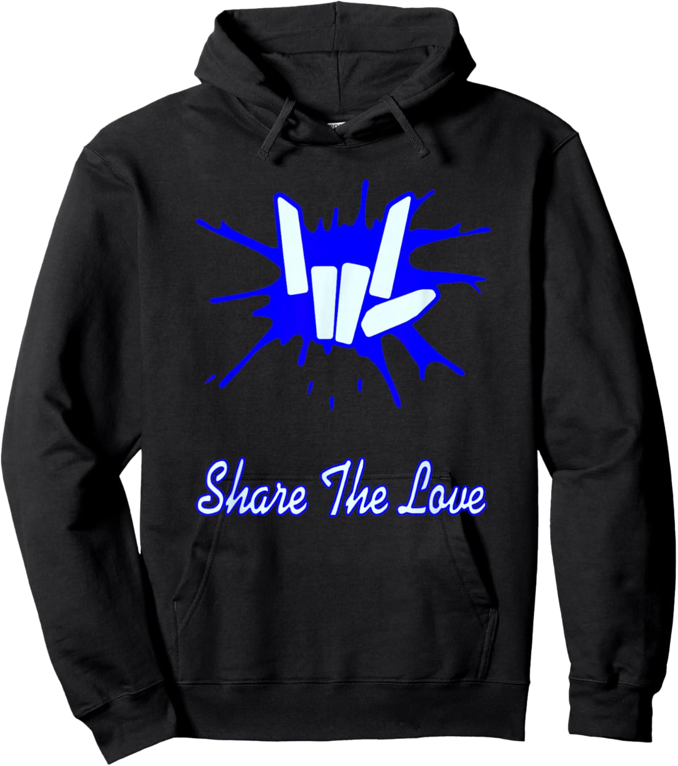 Sharer Share The Love Birthday Gifts for Kids and Youth Hoodie - Hoodie | Black