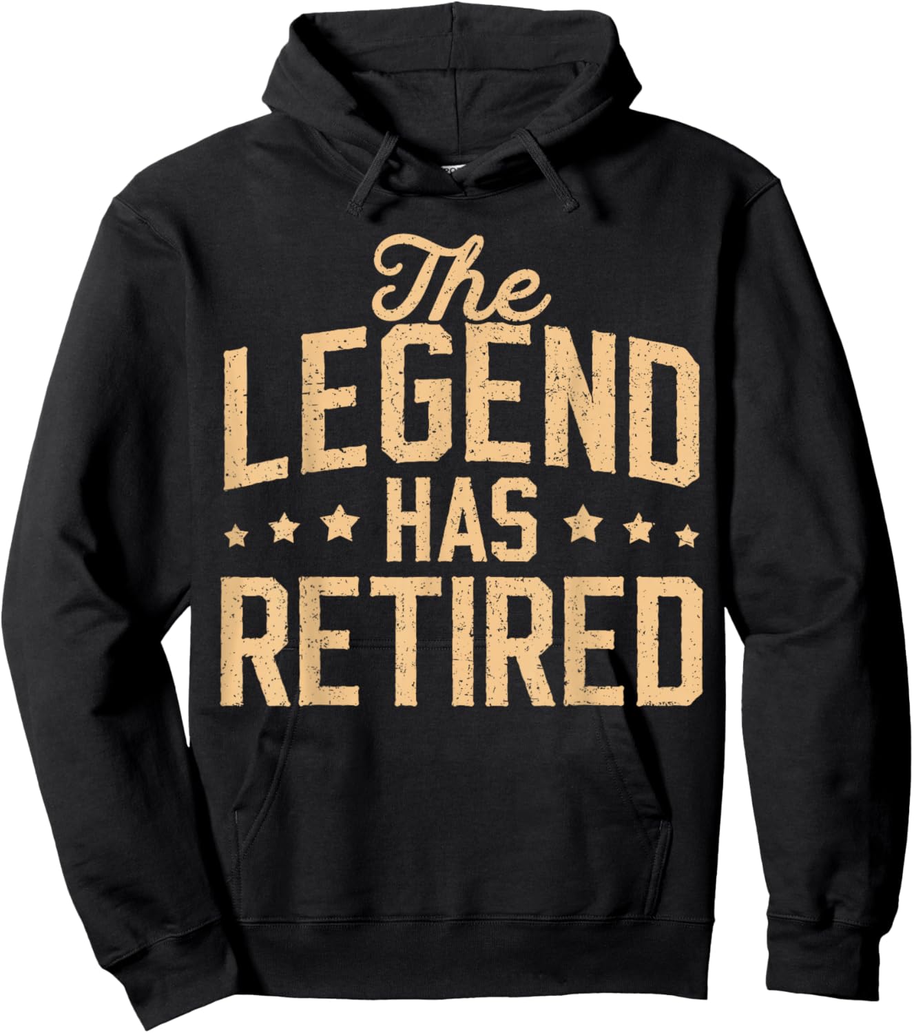 Funny Dad Grandpa Retirement The Legend Has Retired 2026 Men Hoodie - Hoodie | Black