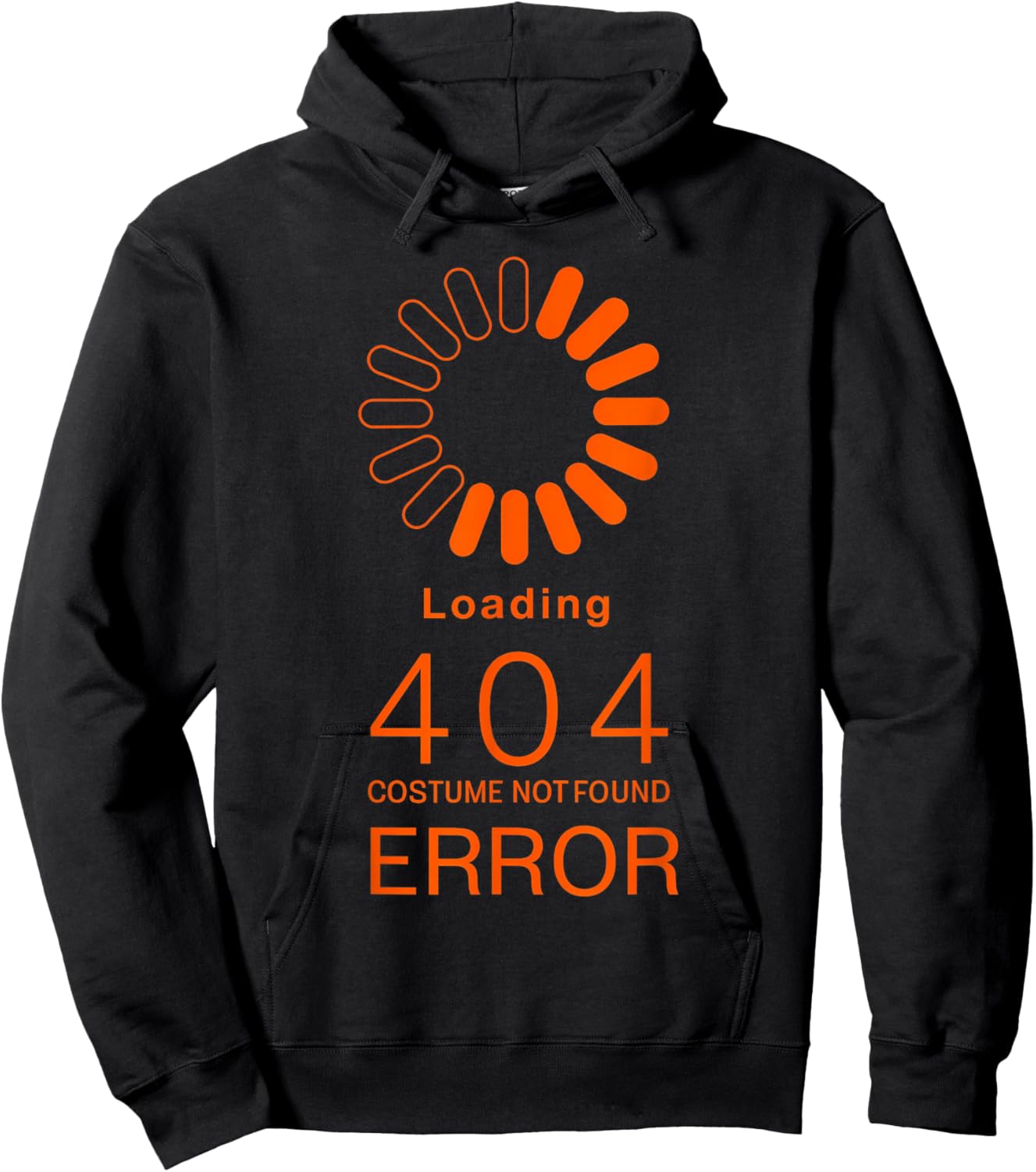 Error 404 Costume Not Found Funny Programmer Halloween Hoodie - Hoodie | Black