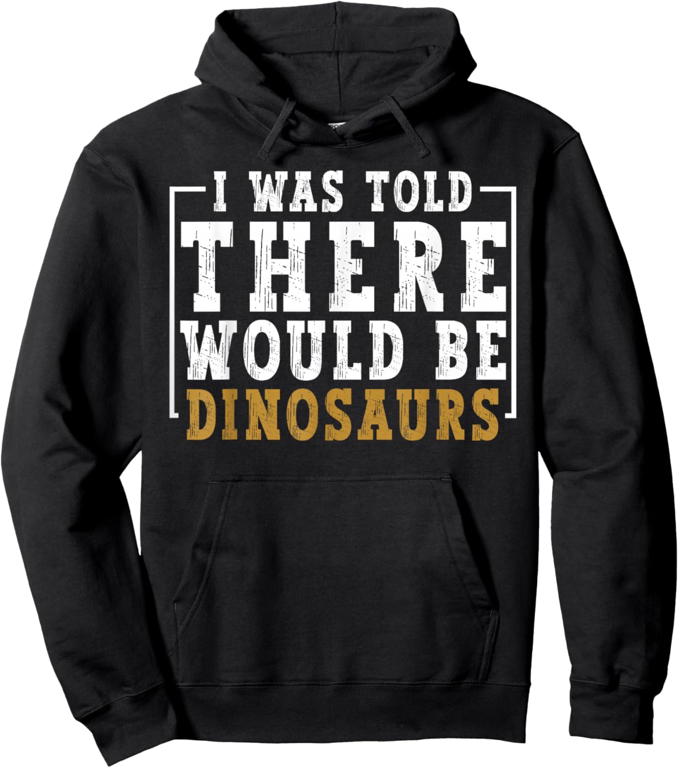 Dinosaur Lovers I was Told There Would Be Dinosaurs Humor Hoodie - Hoodie | Black
