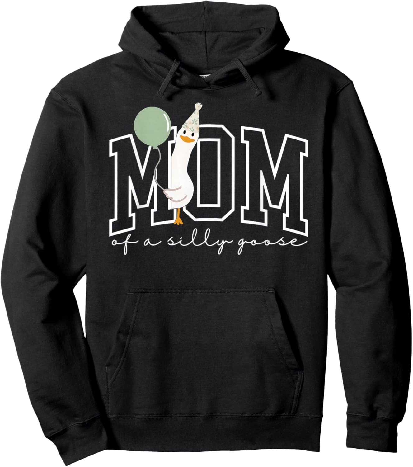 One Silly Goose Mom 1st First Birthday Family Matching Hoodie - Hoodie | Black