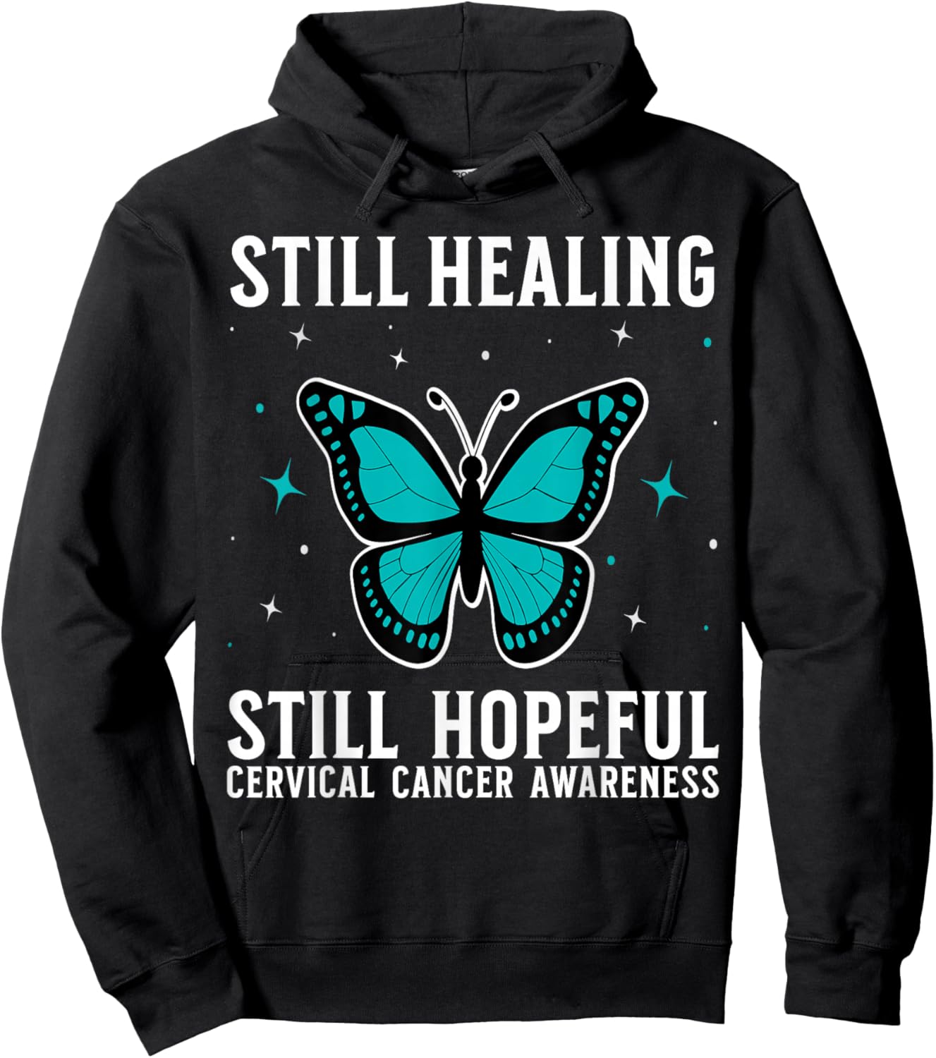 Cervical Cancer Awareness Products Cervical Cancer Survivor Hoodie - Hoodie | Black