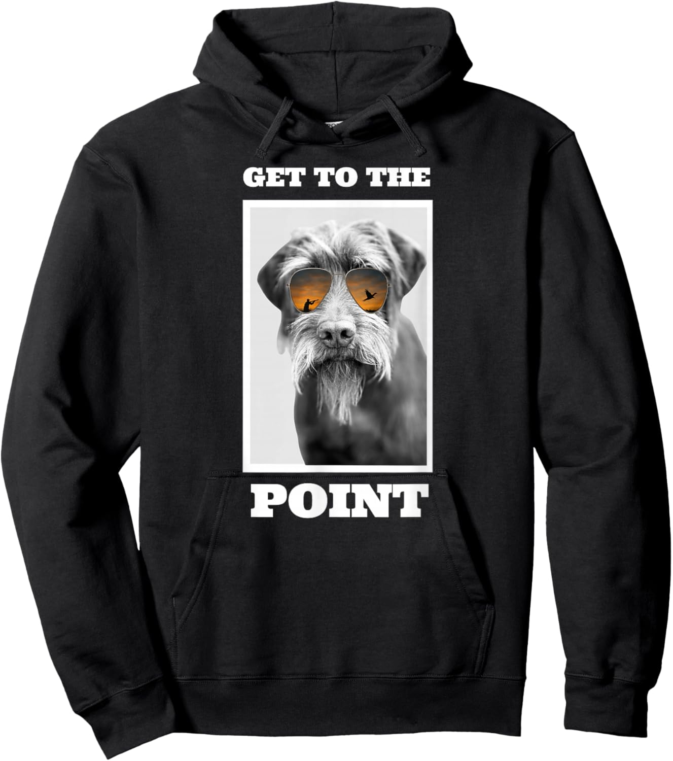 Get to The Point Hunting Dog Pudelpointer Hoodie - Hoodie | Black