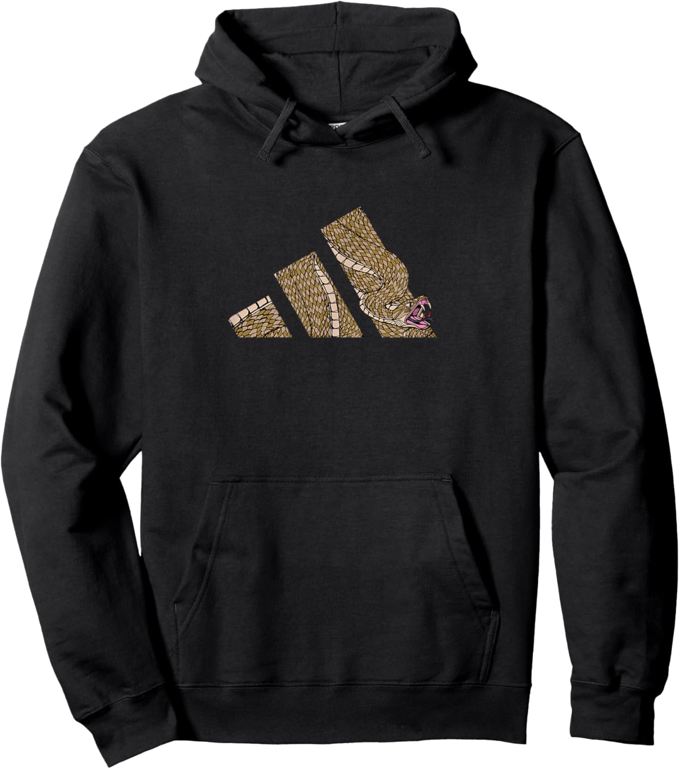 adidas Snake Three Stripes Graphic Hoodie - Hoodie | Black