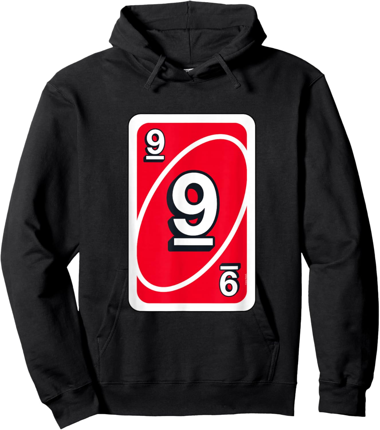 UNO Halloween Red 9" Card Hoodie - Hoodie | Black