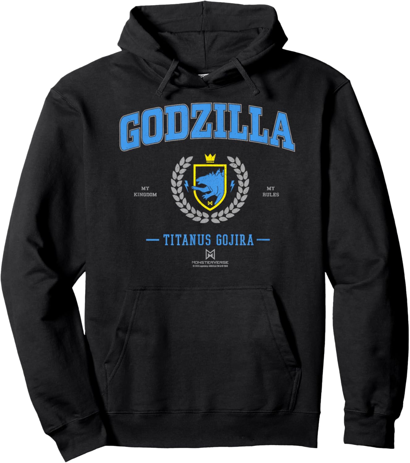 Monsterverse Godzilla Collegiate Officially Licensed Hoodie - Hoodie | Black