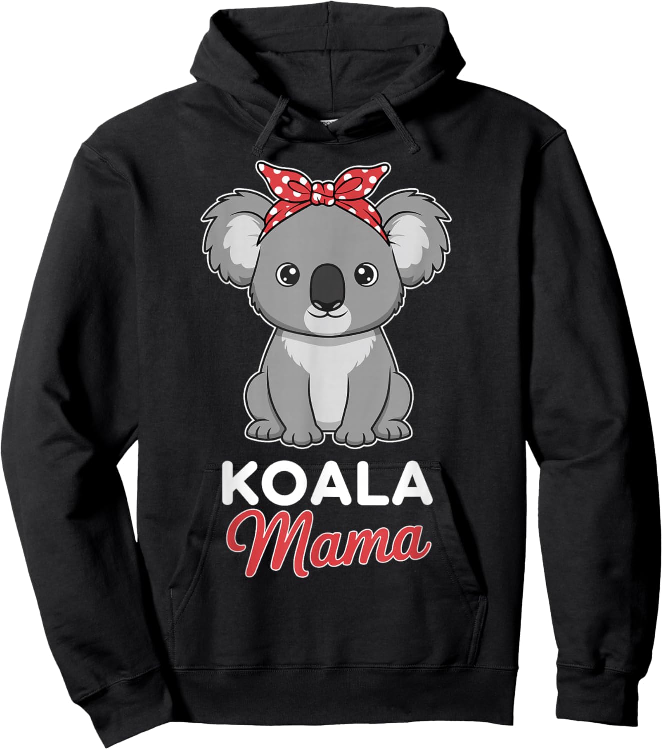 Koala Mom Women Koala Lover Koala Mama Hoodie - Hoodie | Black