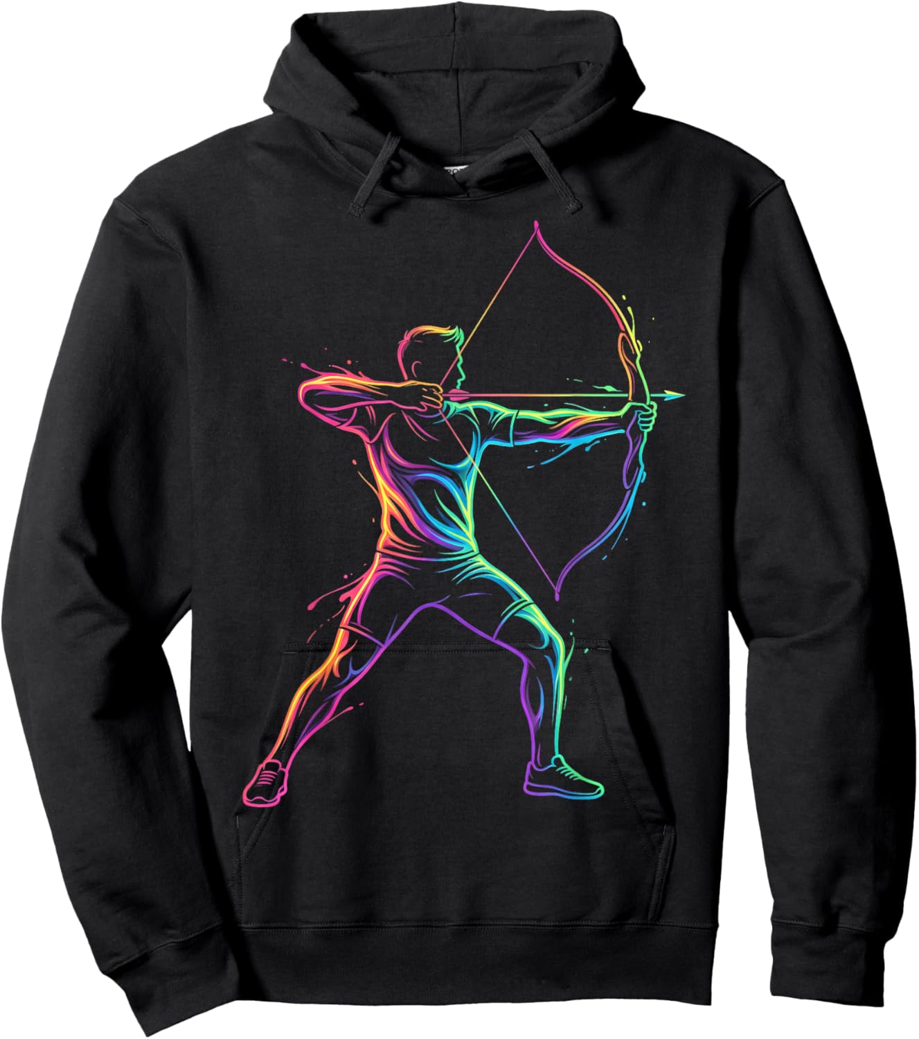 Archery Player Men Kids Boys Hoodie - Hoodie | Black