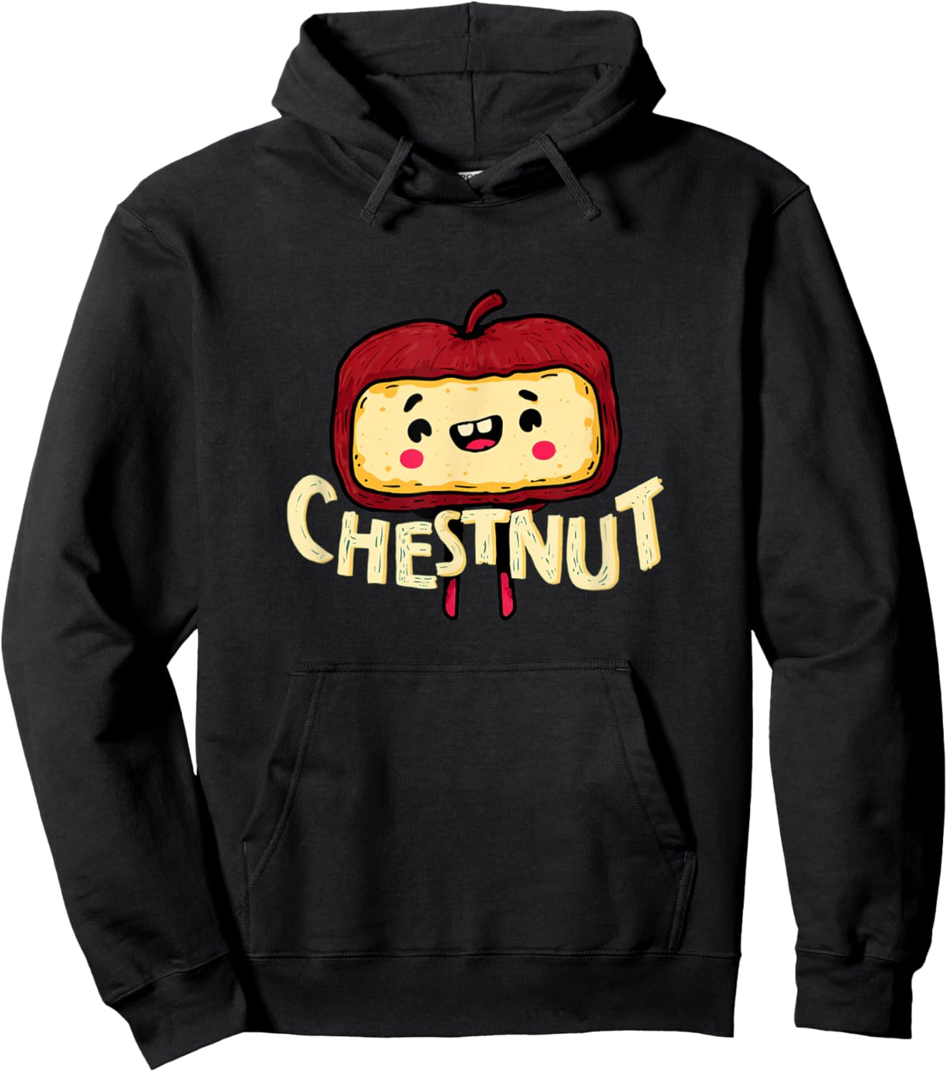 Funny Cartoon Chestnut Costume for Boys and Girls Hoodie - Hoodie | Black