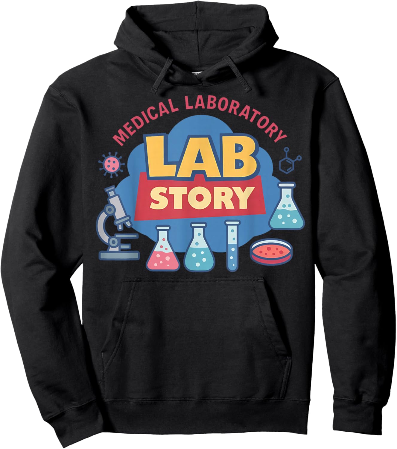 Lab Story Lab Week 2026 Medical Laboratory Technician Team Hoodie - Hoodie | Black