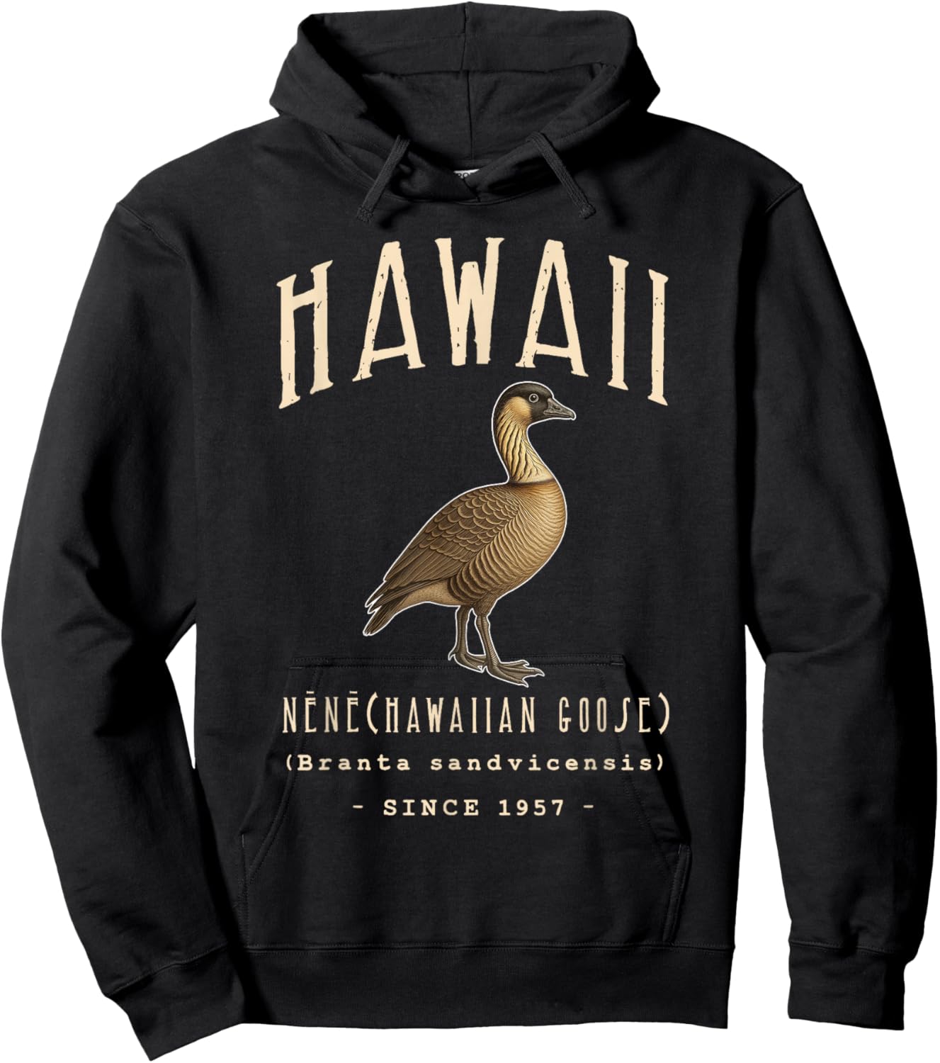 Hawaii NENE Hawaiian Goose Hoodie - Hoodie | Black