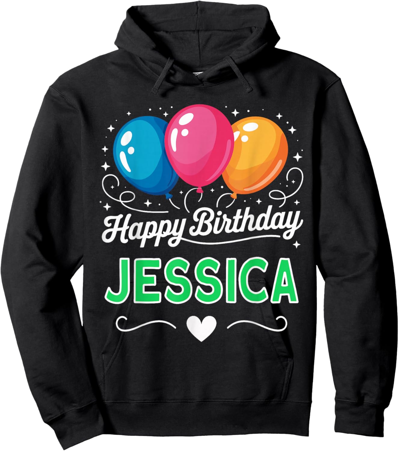 Happy Birthday Jessica Hoodie - Hoodie | Black